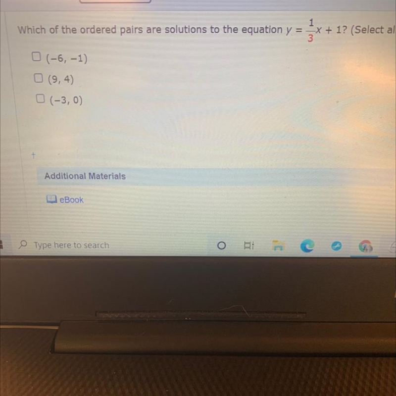 Which of the order pairs are solutions to the equation-example-1