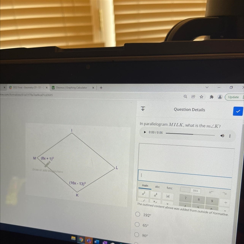 I’m confused I’ve tried doing the equation and get x = 1.75-example-1