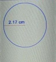 Estimate the area of the circle shown A) 4 cm^2B) 6 cm^2C) 12 cm^2-example-1