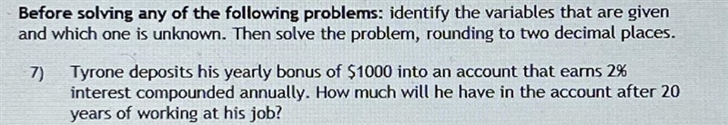 Before solving any of the following problems: identify the variables that are given-example-1