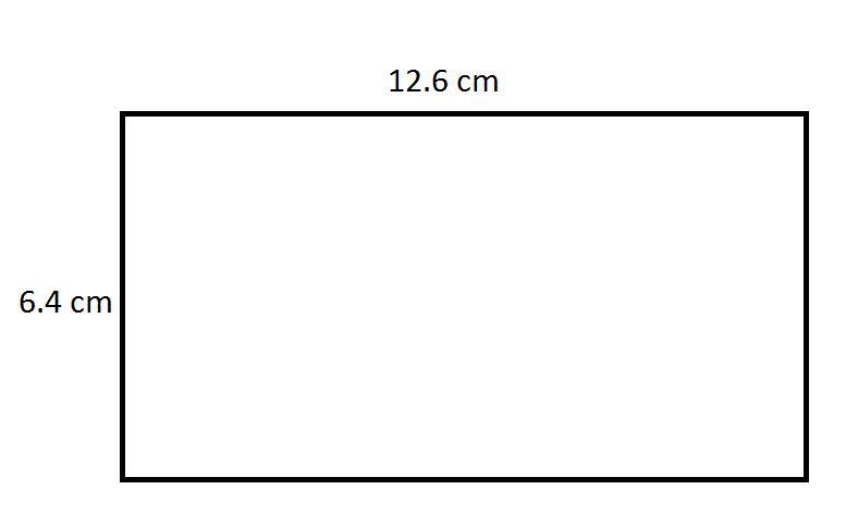 Find the perimeter of the rectangleA) 38 cmB) 65.3 cmC) 80.64 cmD) 19 cm-example-1