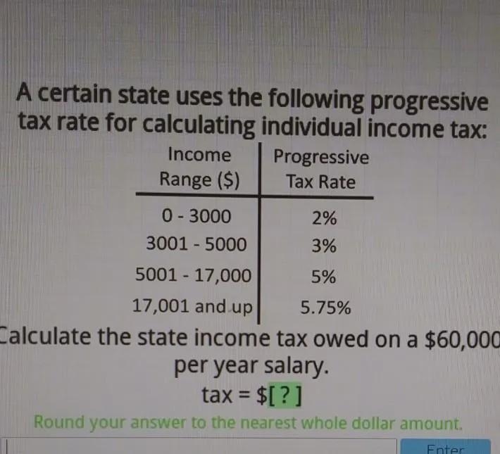 I have no idea what the answer is or how to do it,A certain state uses the following-example-1