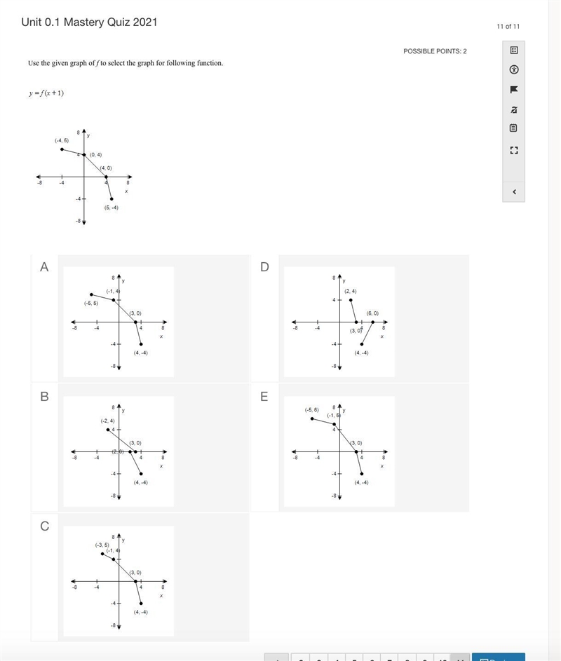 Please help -- I know f(x+1) implies a shift to the left but I'm unsure as to if this-example-1