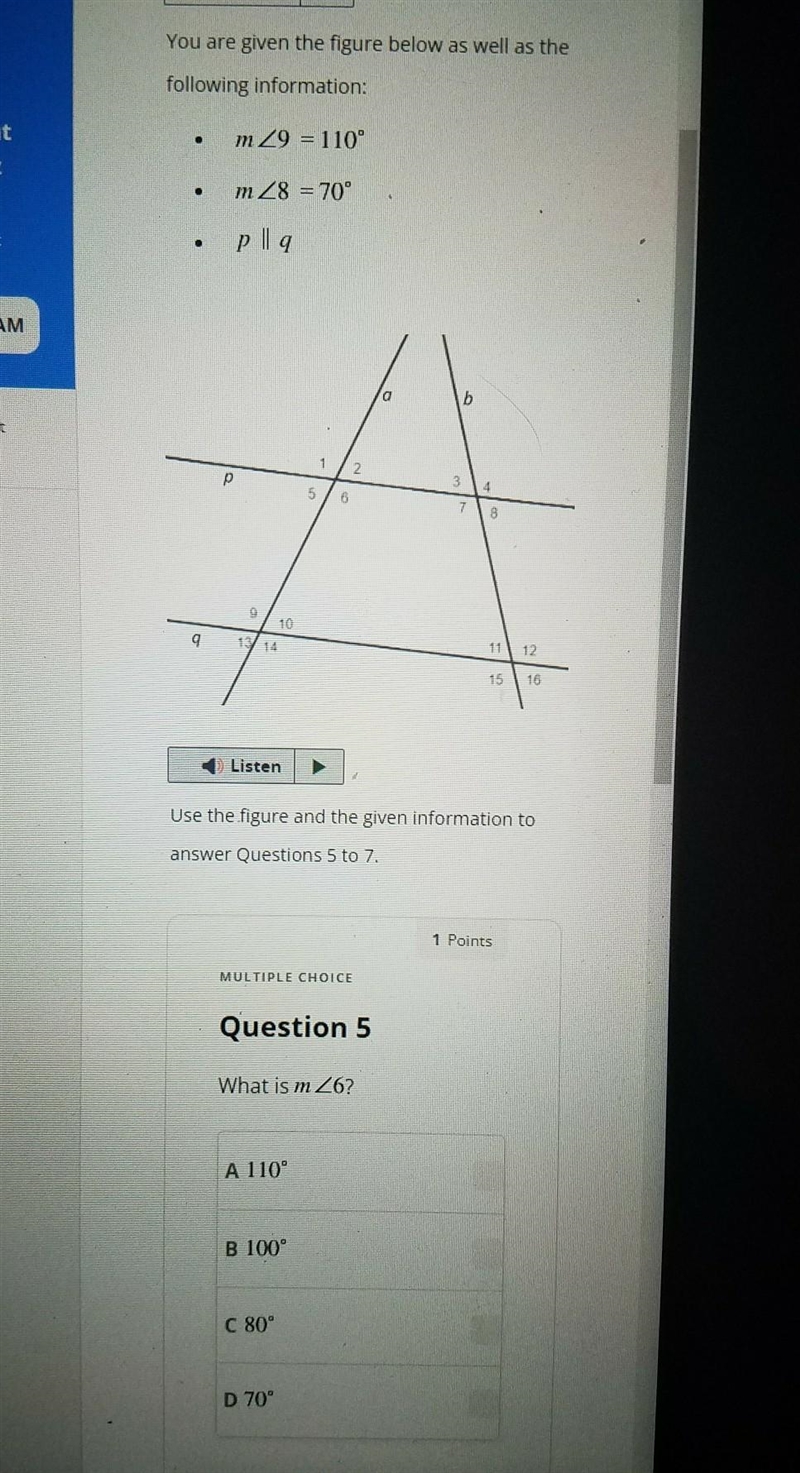 You are given the figure below as well as the following information.​-example-1