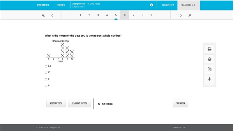 Mathematics pls help 4 questions will give brain to best answer What is the mean for-example-4