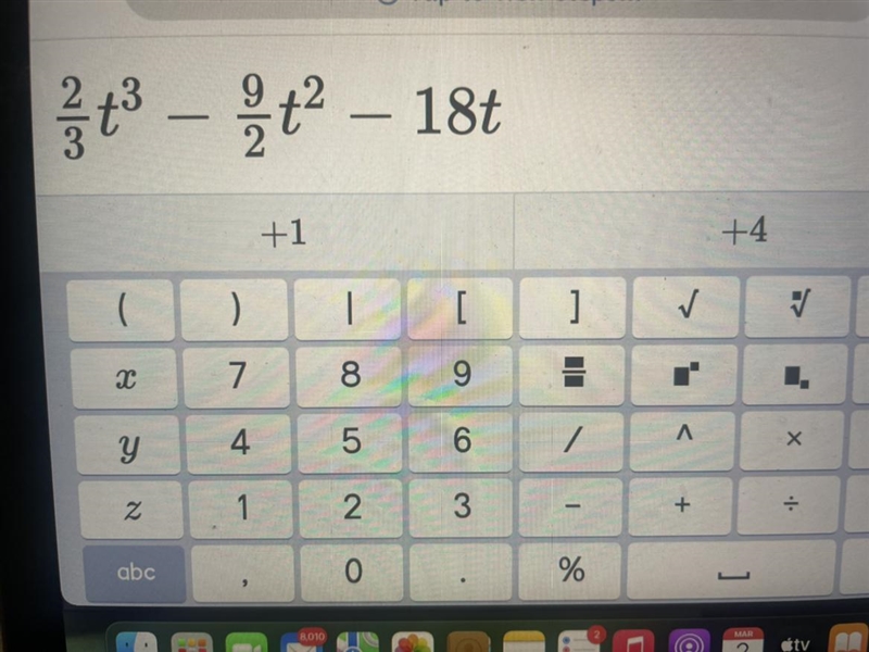 Given the position of the particle, when is the particle at rest-example-1