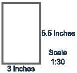 A scale drawing of a living room is shown below: What is the area of the actual living-example-1