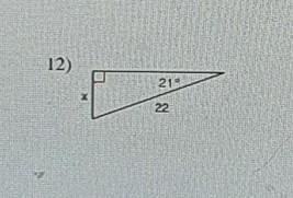 Solving right triangle find the missing side. round to the nearest tenth number 12-example-1