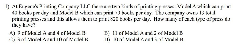 Write the system of equations, then solve. SHOW ALL WORK!! please HELP! QUICK-example-1