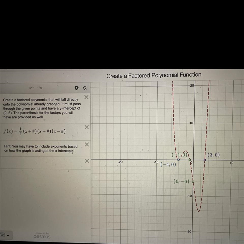 I’m not to sure how I would create a polynomial function from the graph any help or-example-1