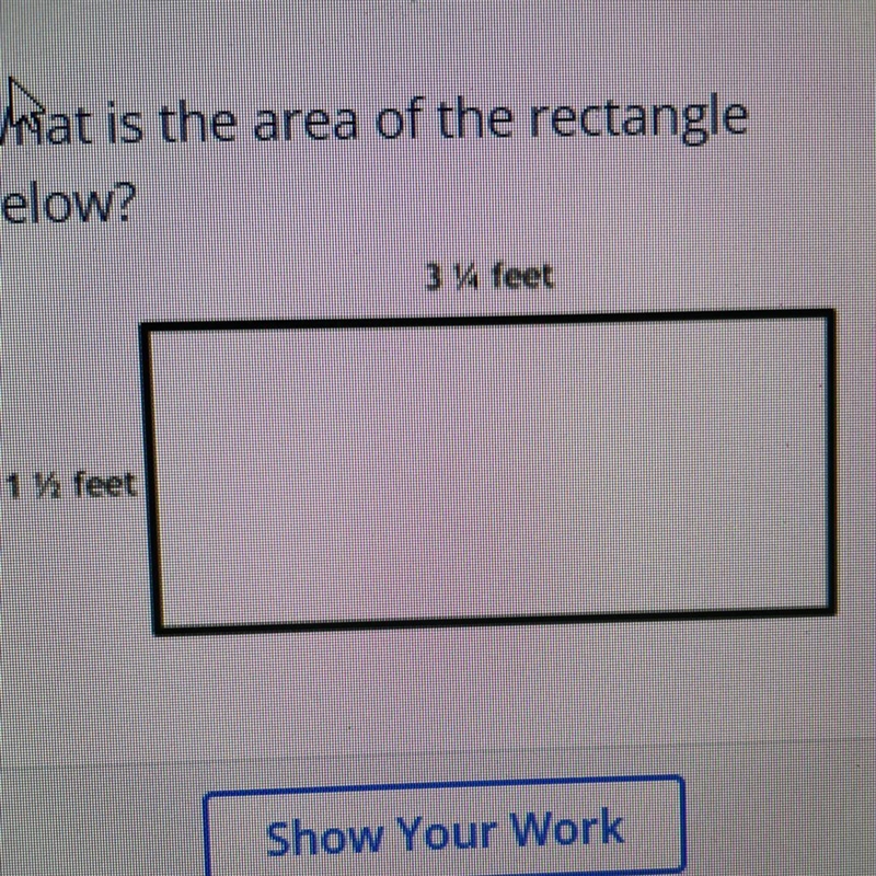 What is the area of the rectangle below?-example-1