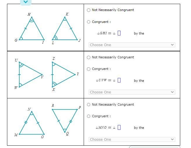 Identifying and naming congruent trianglesFor each figure below, determine (by using-example-1