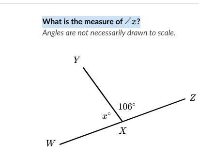 What is the measure of \angle x∠xangle, x?-example-1