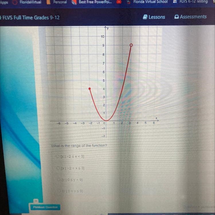 O(x1-2 0x1-2 < x≤3) Oly 10 sy<9) -2 (y10 10 9 8 7 6 5 What is the range of the-example-1