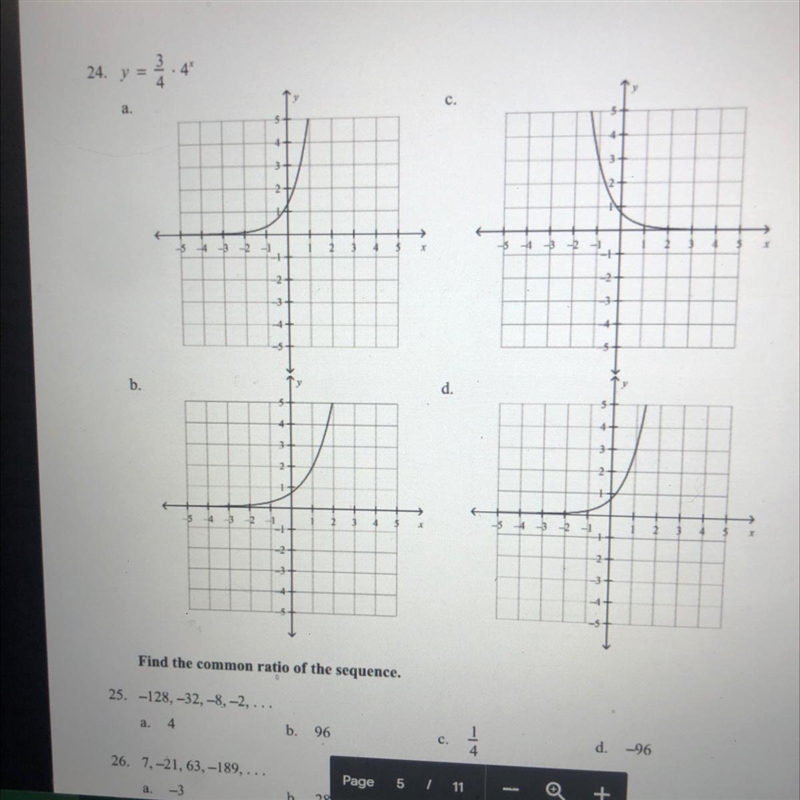 Match the function rule with the graph of the function (number 24)-example-1