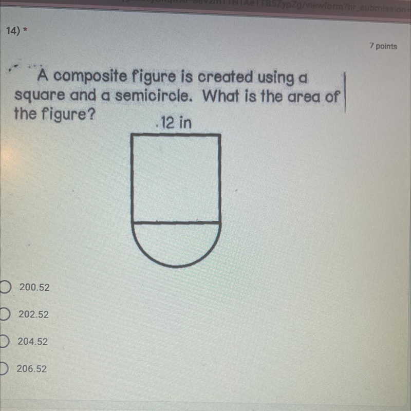 A composite figure is created using asquare and a semicircle. What is the area ofthe-example-1