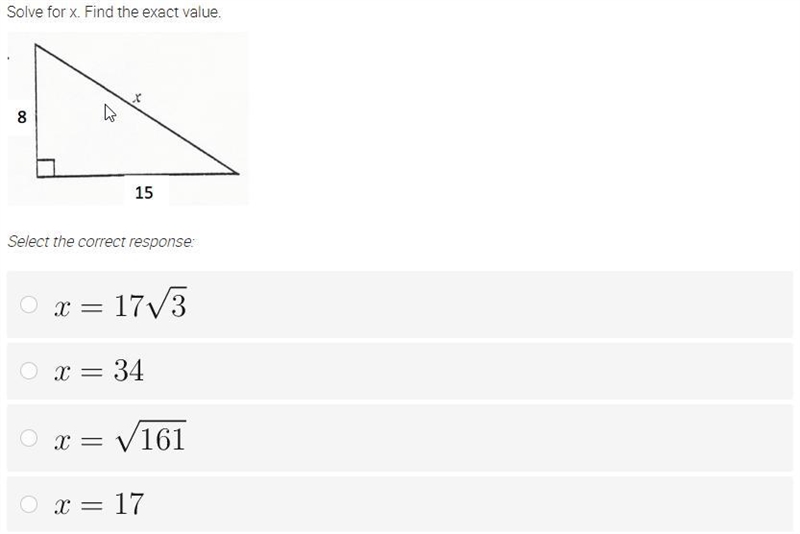 Solve for x. Find the exact value.-example-1