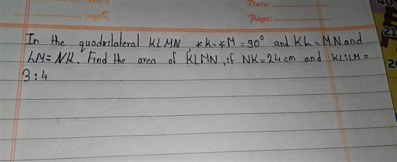 Find the area of KLMN​-example-1