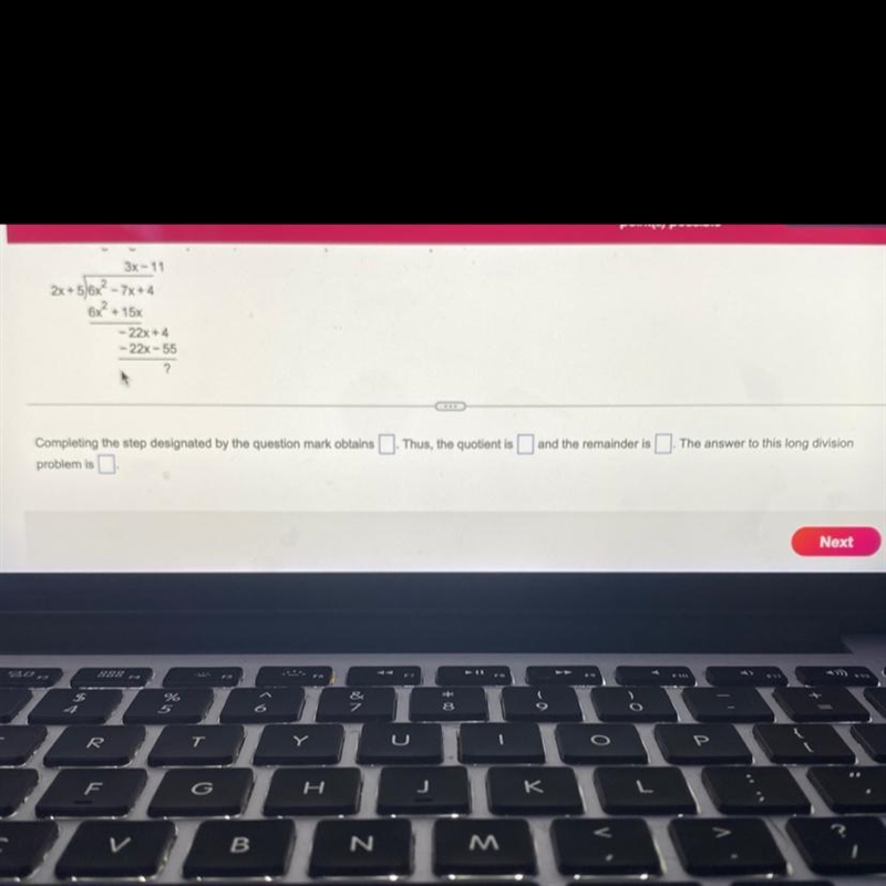 In the following long division problem most of the steps have been completed but fill-example-1