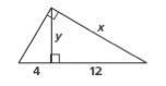 Find the value of x and y.answers x = 192y = 48x = 96y = 24x = 13.9y = 6.9x = 6.9y-example-1