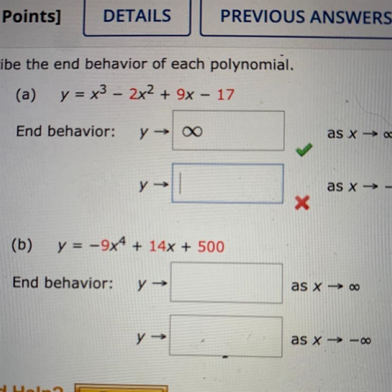 Describe the end behavior of each polynomial.-example-1