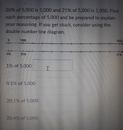 1% of 5,000 0.1% of 5,000 20.1% of 5,000 20.4% of 5,000-example-1