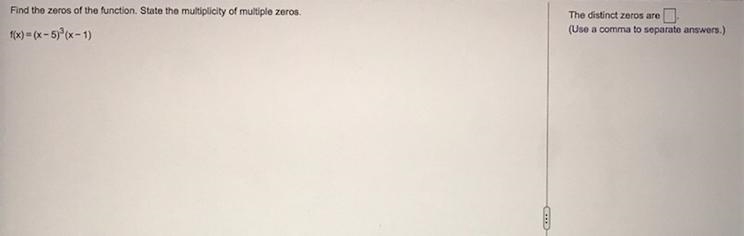 Find the zeros of the function. State the multiplicity of multiple zeros. f(x)=(x-example-1