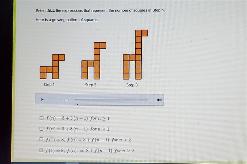 I need to find ALL the equations that equal the picture. pls help-example-1