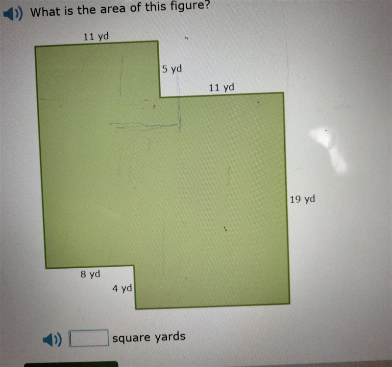 Part 22. NO LINKS!!!! What is the area of this figure?​-example-1