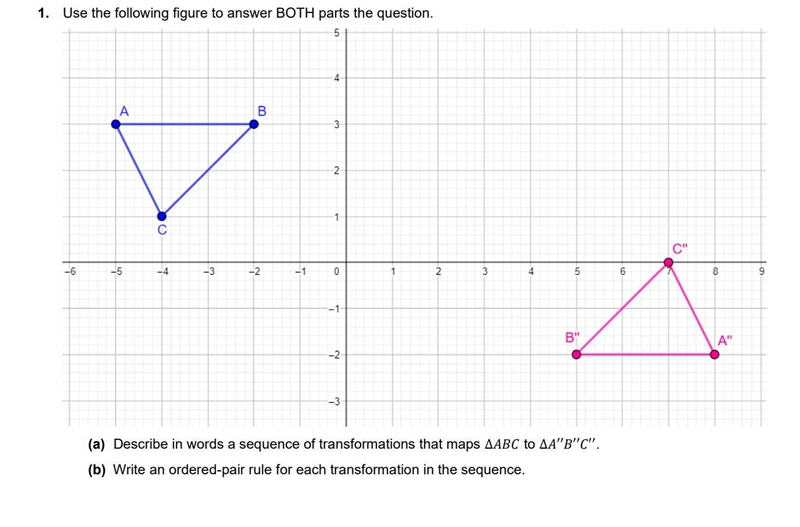 40 POINTS! Use the following figure to answer BOTH parts the question. (a) Describe-example-1