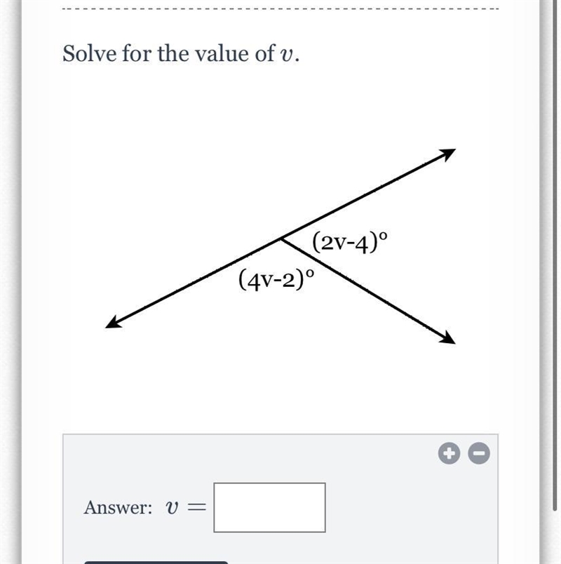 Solve for the value of v-example-1