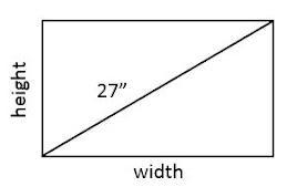 The size of a TV screen is given by the length of its diagonal. The screen aspect-example-1