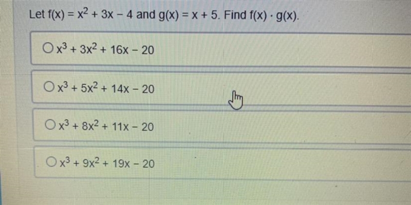 I need to know how to find what g(x) and f(x) equal to-example-1