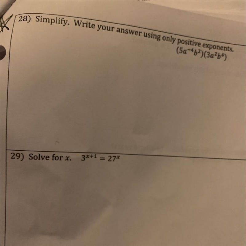 Please solve 28 and 29 I need help-example-1