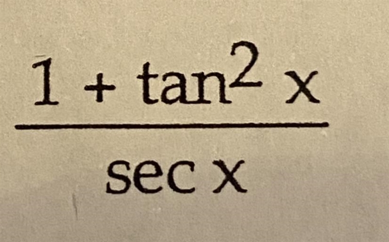 Write expression in terms of sine and cosine, and simplify so that no quotients appear-example-1