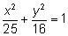 Write an equation in standard form of an ellipse that is 10 units high and 8 units-example-2