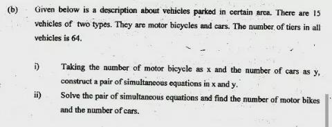 Solve this Equation based Question. The word tiers should be considered as tires.-example-1