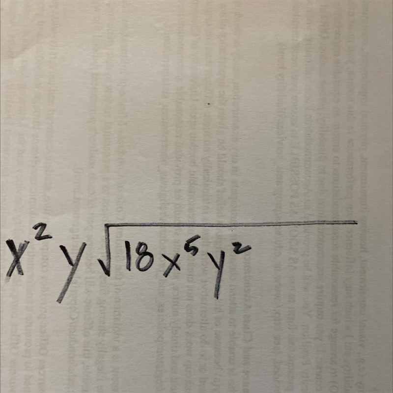 Please help me figure out how to solve the problem X squared to the Y square root-example-1