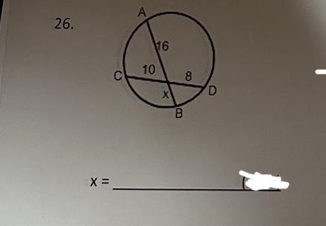 Write and solve an equation to find the value of x.-example-1