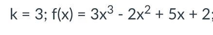 Use synthetic division to determine whether the number k is an upper or lower bound-example-1