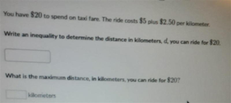 What Is the inequality and final answer to the problem-example-1