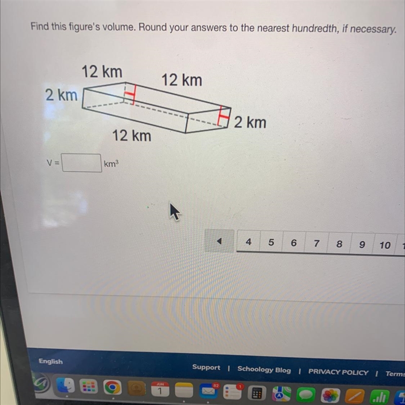 Find this figure's volume. Round your answers to the nearest hundredth, if necessary-example-1