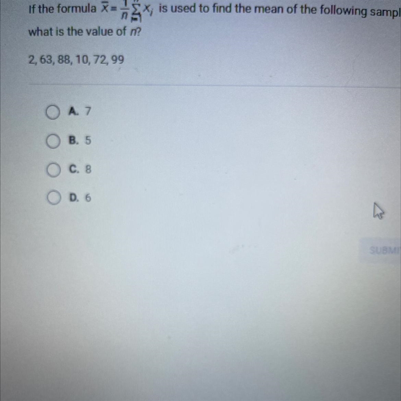 XE12*, is used to find the mean of the following sample,what is the value of n?If-example-1