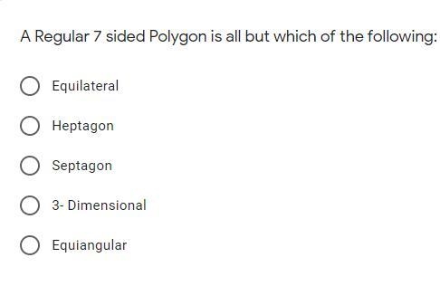 A regular 7 sided polygon is all but which of the following:-example-1