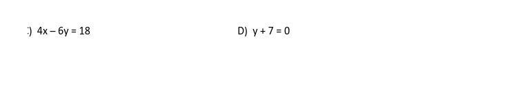 Convert each equation to slope-intercept form. Then label the slope & y-intercept-example-1