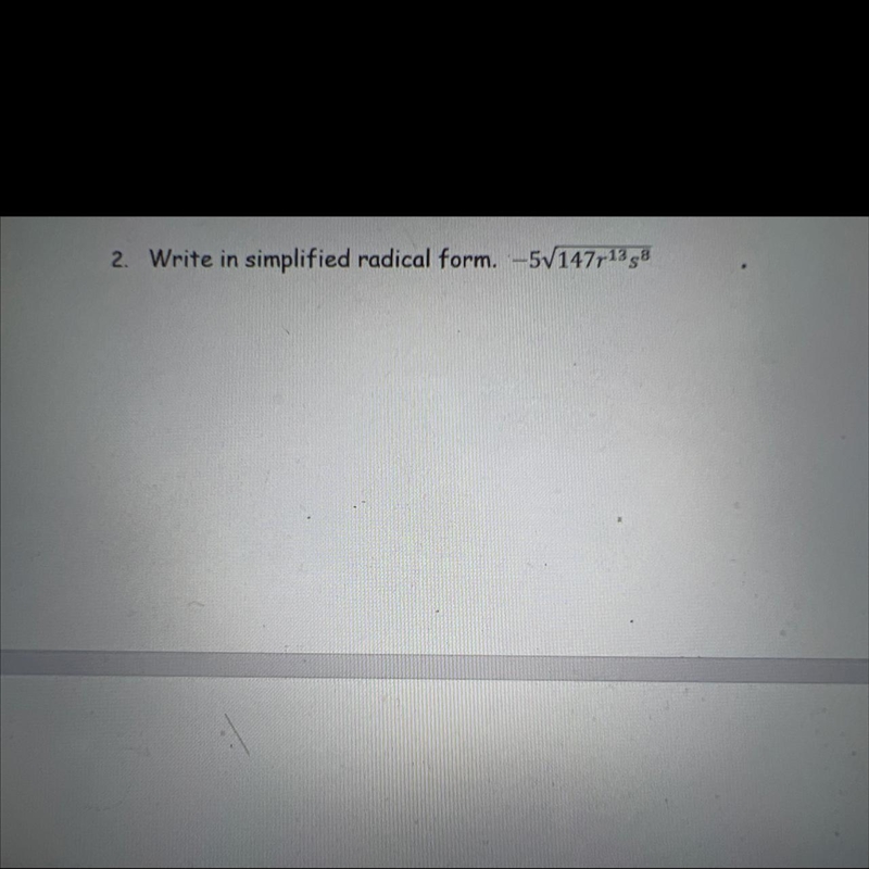 Not a timed or graded assignment. Please decompose the number inside of radical using-example-1