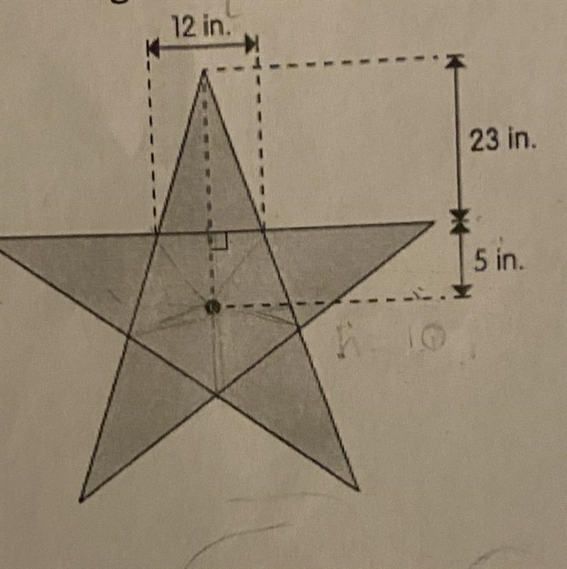 The figure below is made up of a regular polygon surrounded by identical triangles-example-1