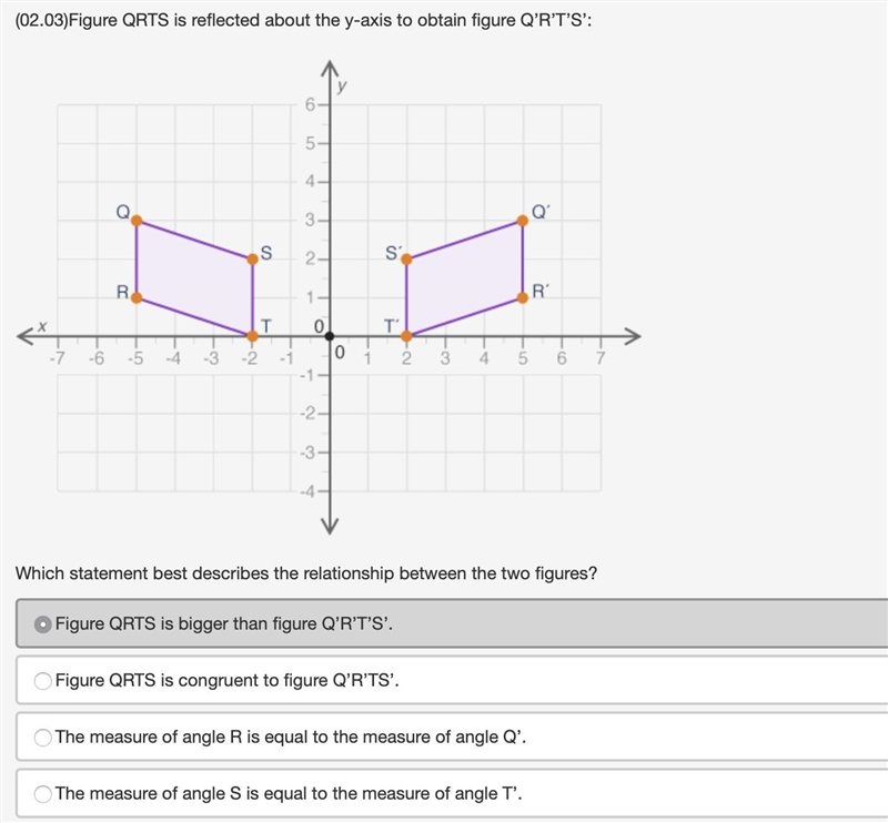 PLEASE HELP ME ASAPPPP Which statement best describes the relationship between the-example-1