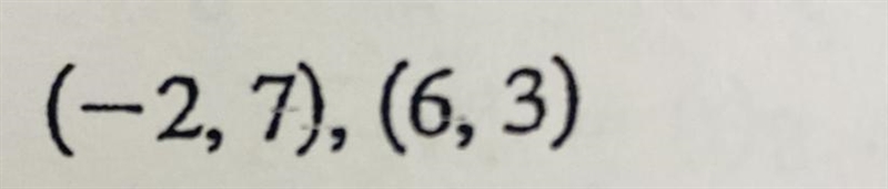 Find the distance between the two points and the midpoint of the line segment joining-example-1