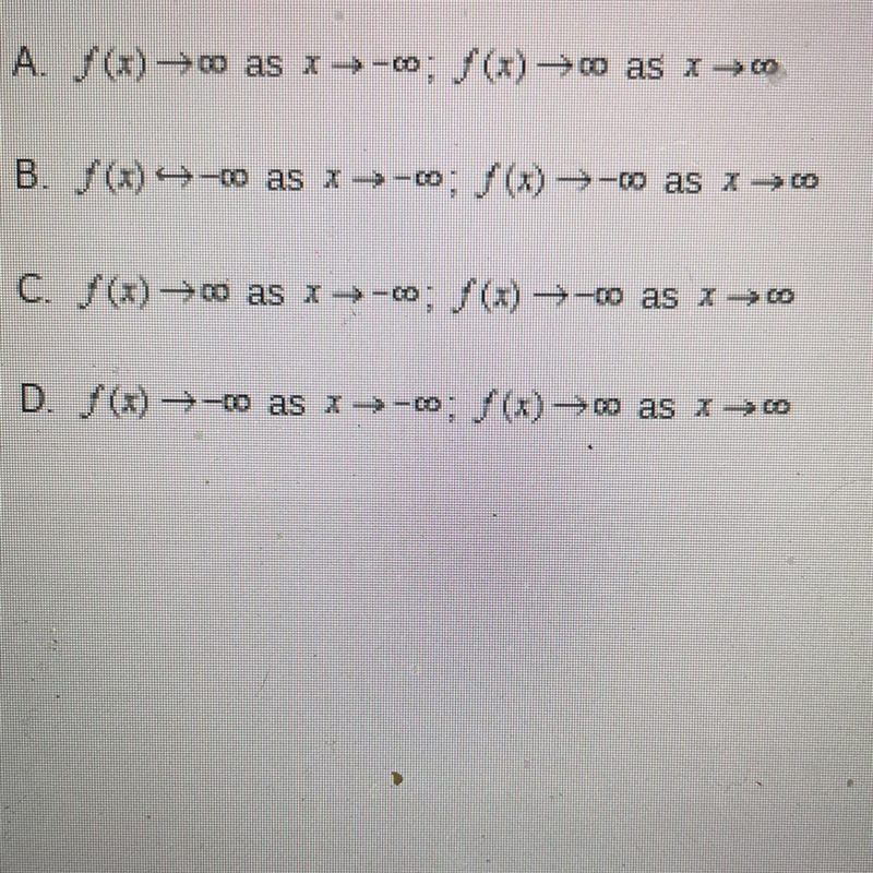 Describe the end behavior of the function f(x)=-2x^4- x^3 +3.-example-1